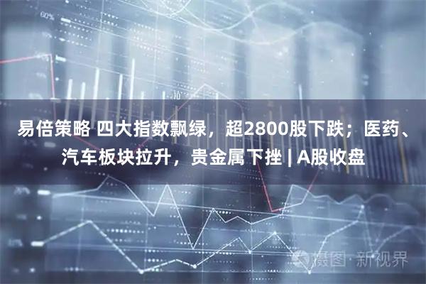 易倍策略 四大指数飘绿，超2800股下跌；医药、汽车板块拉升，贵金属下挫 | A股收盘